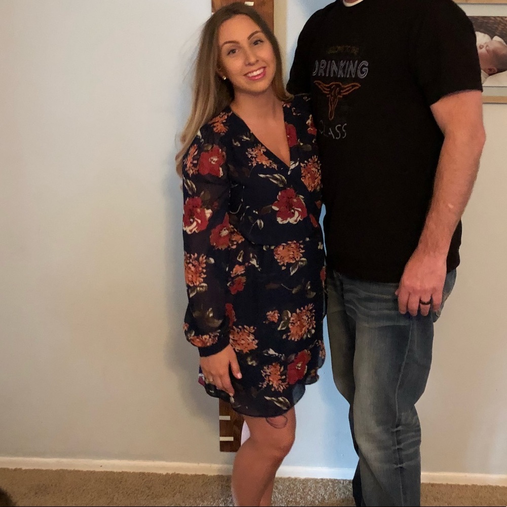 Lulus fall floral dress